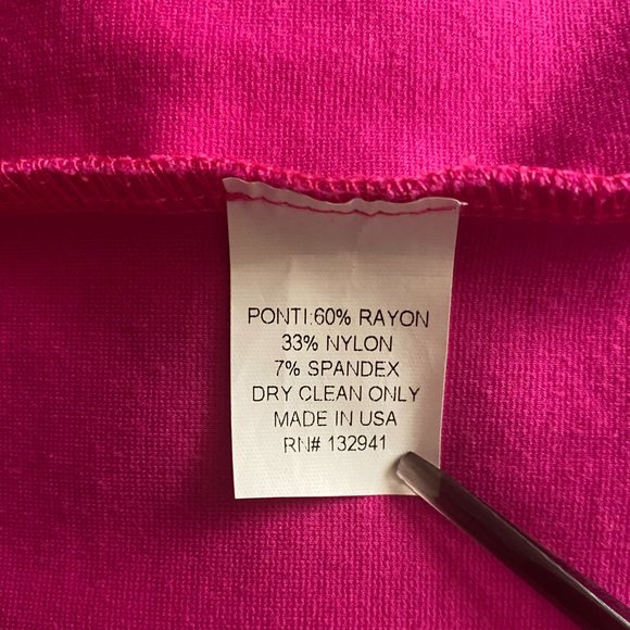 Amanda Uprichard Pink Long Sleeve Dress Back Bow L - Picture 11 of 11